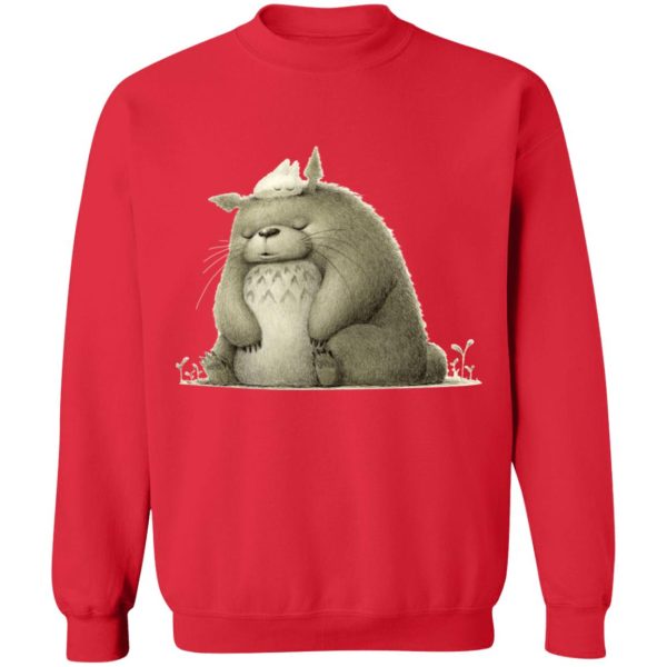 Studio Ghibli My Neighbor Totoro - The Fluffy Totoro Sweatshirt-Apparel, My Neighbor Totoro, Studio Ghibli My Neighbor Totoro, Sweatshirt