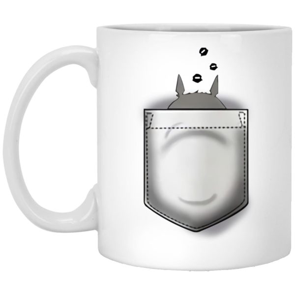 Watch Totoro - Totoro and Soot Balls in Pocket Mug-House Decor, Mug, My Neighbor Totoro, Watch Totoro