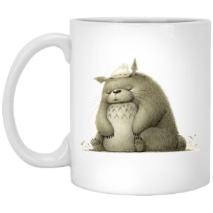 Tom Totoro Concrete - The Fluffy Totoro Mug-House Decor, Mug, My Neighbor Totoro, Tom Totoro Concrete