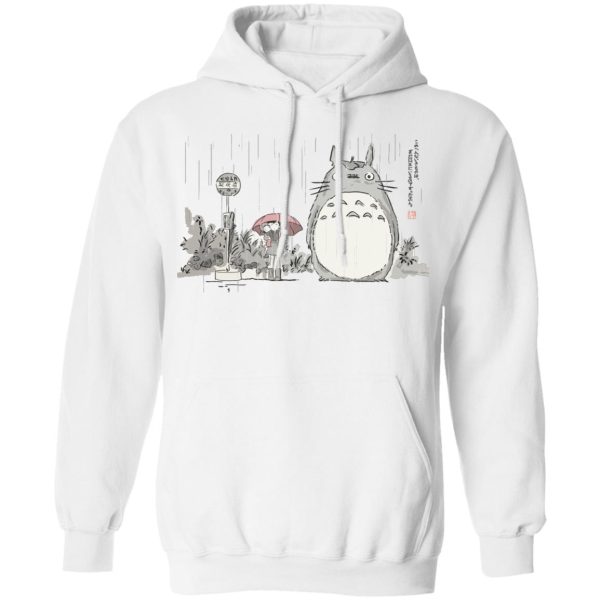 Sushi Totoro - Totoro At The Bus Stop Hoodie-Apparel, Hoodie, My Neighbor Totoro, Sushi Totoro