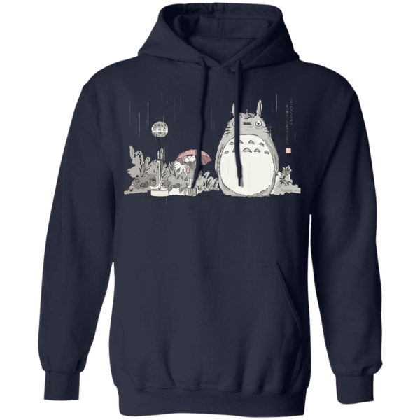 Sushi Totoro - Totoro At The Bus Stop Hoodie-Apparel, Hoodie, My Neighbor Totoro, Sushi Totoro