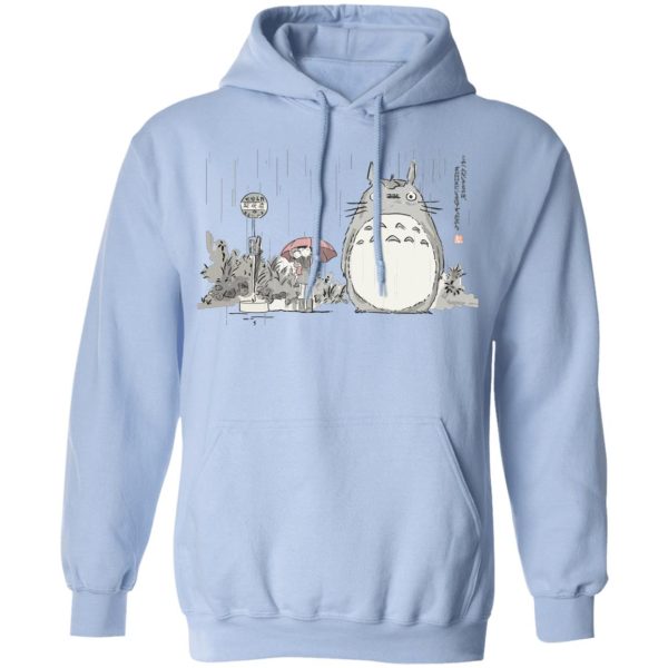 Sushi Totoro - Totoro At The Bus Stop Hoodie-Apparel, Hoodie, My Neighbor Totoro, Sushi Totoro