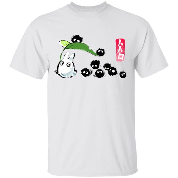 What Is Totoro In Japanese - Mini Totoro and the Soot Balls T Shirt-Apparel, My Neighbor Totoro, Tshirt, What Is Totoro In Japanese