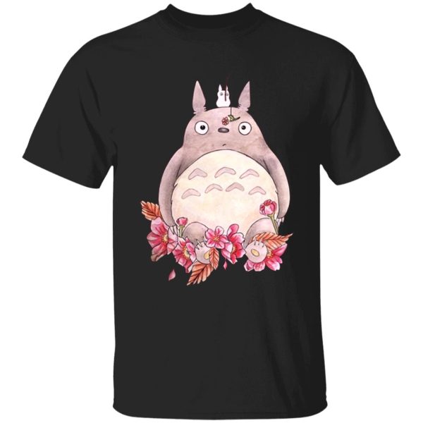 Totoro And Mei - Totoro – Flower Fishing T Shirt-Apparel, My Neighbor Totoro, Totoro And Mei, Tshirt