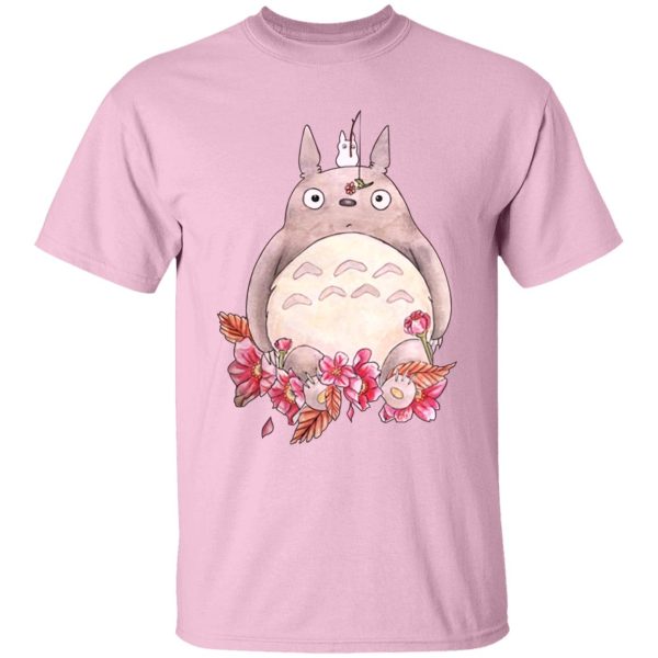 Totoro And Mei - Totoro – Flower Fishing T Shirt-Apparel, My Neighbor Totoro, Totoro And Mei, Tshirt