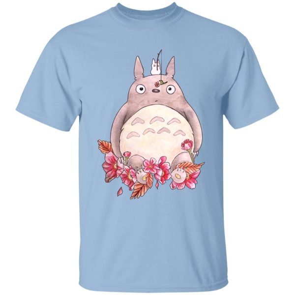 Totoro And Mei - Totoro – Flower Fishing T Shirt-Apparel, My Neighbor Totoro, Totoro And Mei, Tshirt