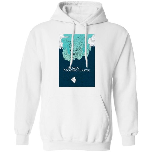 Special Edition Howl's Moving Castle - Howl’s Moving Castle Blue Tone Art Hoodie-Apparel, Hoodie, Howl's Moving Castle, Special Edition Howl's Moving Castle