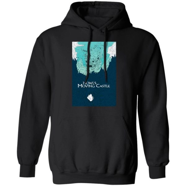 Special Edition Howl's Moving Castle - Howl’s Moving Castle Blue Tone Art Hoodie-Apparel, Hoodie, Howl's Moving Castle, Special Edition Howl's Moving Castle