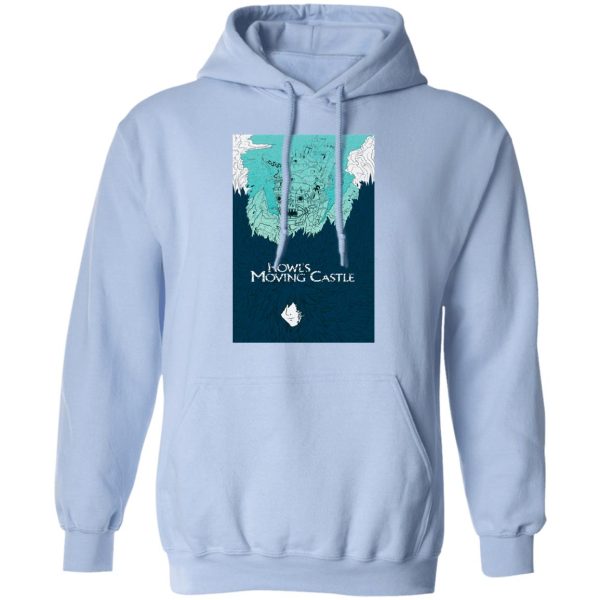 Special Edition Howl's Moving Castle - Howl’s Moving Castle Blue Tone Art Hoodie-Apparel, Hoodie, Howl's Moving Castle, Special Edition Howl's Moving Castle