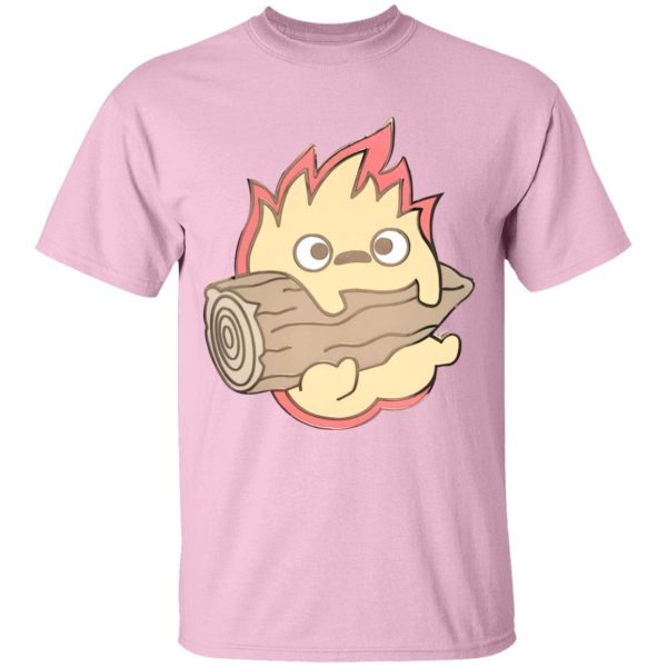 Ghibli Howl's Moving Castle - Howl’s Moving Castle – Calcifer Chibi T Shirt-Apparel, Ghibli Howl's Moving Castle, Howl's Moving Castle, Tshirt