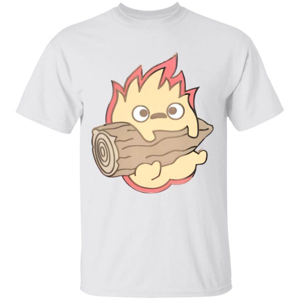 Ghibli Howl's Moving Castle - Howl’s Moving Castle – Calcifer Chibi T Shirt-Apparel, Ghibli Howl's Moving Castle, Howl's Moving Castle, Tshirt