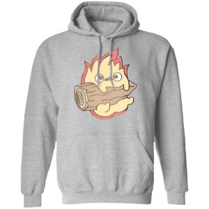 Howl's Moving Castle Sheet Music - Howl’s Moving Castle – Calcifer Chibi Hoodie-Apparel, Hoodie, Howl's Moving Castle, Howl's Moving Castle Sheet Music