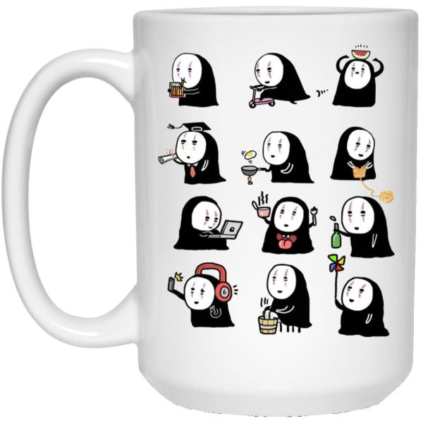 Spirited Away Trailer - Cute No Face Kaonashi Collection Mug-House Decor, kaonashi, Mug, no face, Spirited Away Trailer