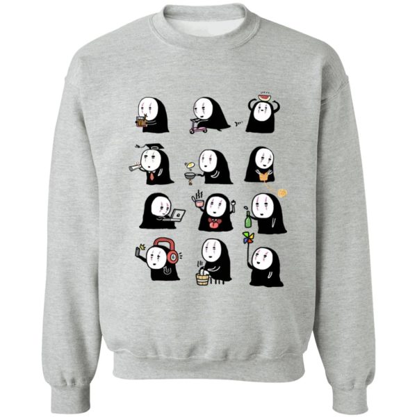 Spirited Away Train - Cute No Face Kaonashi Collection Sweatshirt-Apparel, kaonashi, no face, Spirited Away, Spirited Away Train, Sweatshirt