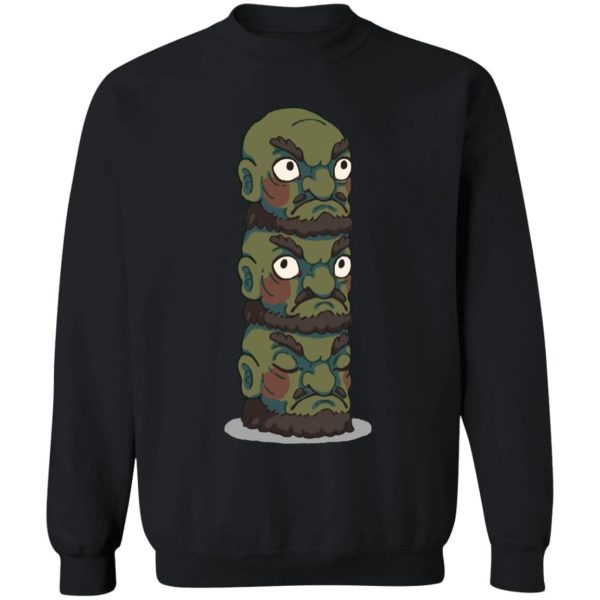 Spirited Away English Cast - Spirited Away – Yubaba Kashira 3 Heads Sweatshirt-Apparel, Spirited Away, Spirited Away English Cast, Sweatshirt