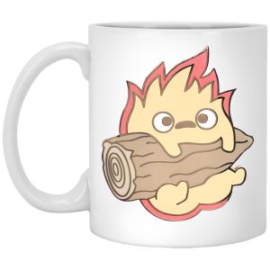 Studio Ghibli Howl's Moving Castle - Howl’s Moving Castle – Calcifer Chibi Mug-House Decor, Howl's Moving Castle, Mug, Studio Ghibli Howl's Moving Castle