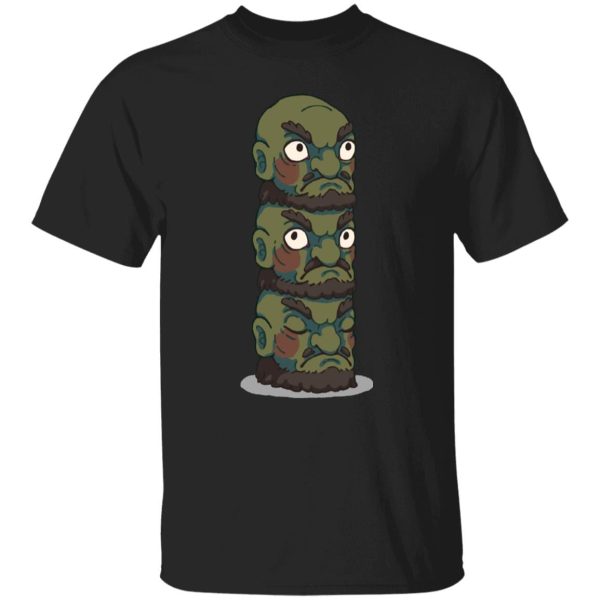 Spirited Away No Face - Spirited Away – Yubaba Kashira 3 Heads T Shirt-Apparel, Spirited Away, Spirited Away No Face, Tshirt