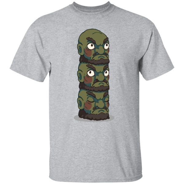 Spirited Away No Face - Spirited Away – Yubaba Kashira 3 Heads T Shirt-Apparel, Spirited Away, Spirited Away No Face, Tshirt