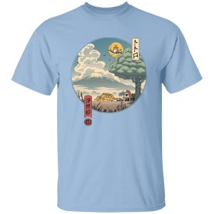 Totoro Mochi Donut - My Neighbor Totoro Ukiyo-e Art T Shirt-Apparel, My Neighbor Totoro, Totoro Mochi Donut, Tshirt