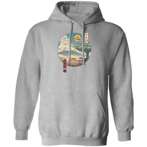 Totoro Movie - My Neighbor Totoro Ukiyo-e Art Hoodie-Apparel, Hoodie, My Neighbor Totoro, Totoro Movie