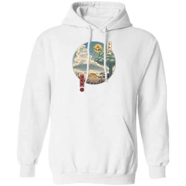 Totoro Movie - My Neighbor Totoro Ukiyo-e Art Hoodie-Apparel, Hoodie, My Neighbor Totoro, Totoro Movie