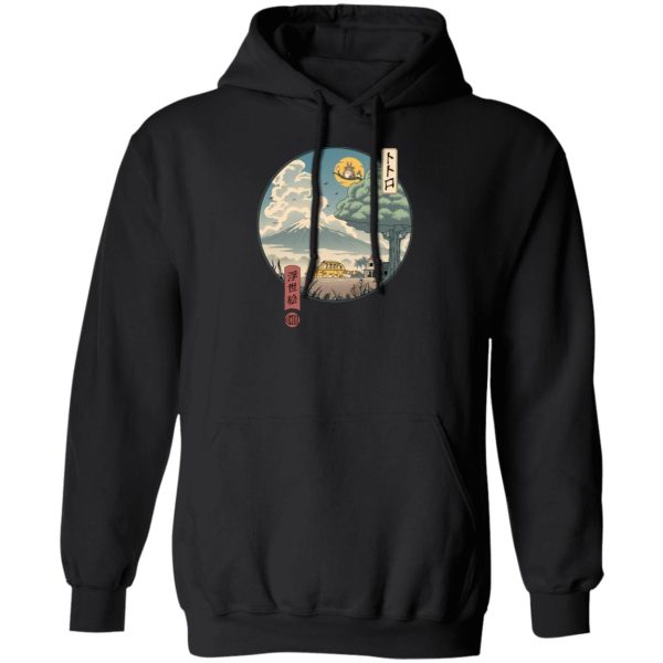 Totoro Movie - My Neighbor Totoro Ukiyo-e Art Hoodie-Apparel, Hoodie, My Neighbor Totoro, Totoro Movie