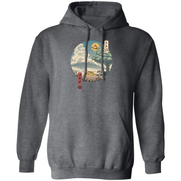 Totoro Movie - My Neighbor Totoro Ukiyo-e Art Hoodie-Apparel, Hoodie, My Neighbor Totoro, Totoro Movie