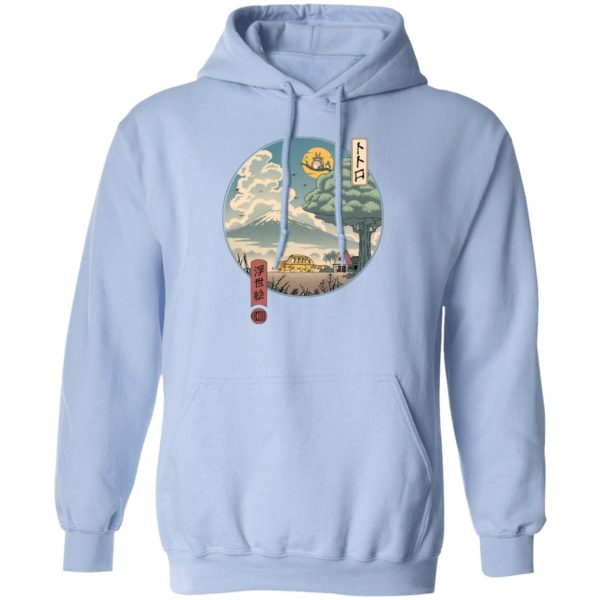 Totoro Movie - My Neighbor Totoro Ukiyo-e Art Hoodie-Apparel, Hoodie, My Neighbor Totoro, Totoro Movie