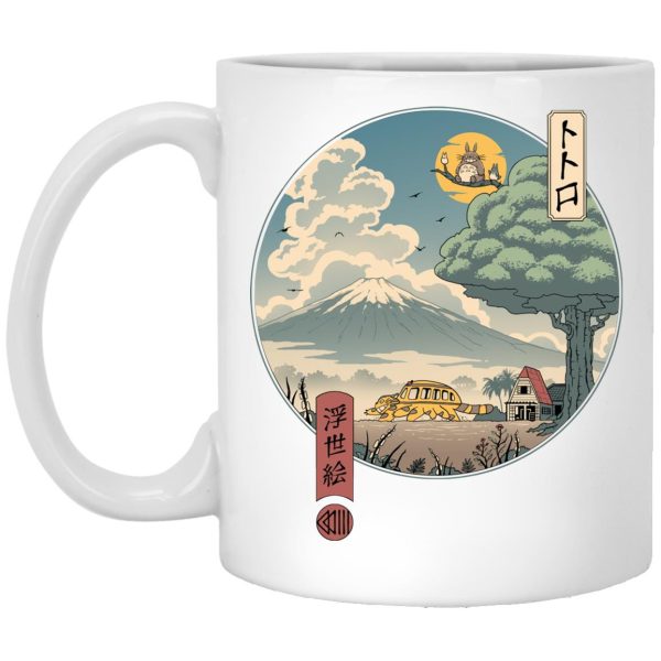 Totoro Costume - My Neighbor Totoro Ukiyo-e Art Mug-House Decor, Mug, My Neighbor Totoro, Totoro Costume