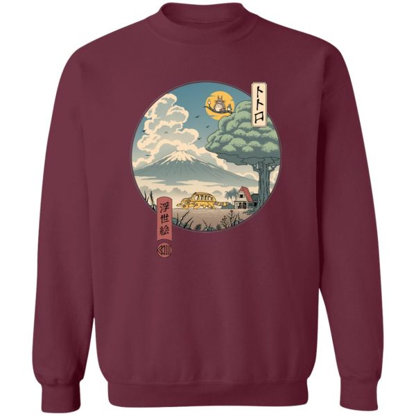 My Neighbor Totoro Mei - My Neighbor Totoro Ukiyo-e Art Sweatshirt-Apparel, My Neighbor Totoro, My Neighbor Totoro Mei, Sweatshirt