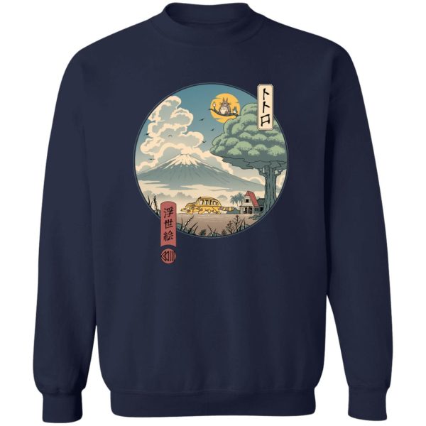 My Neighbor Totoro Mei - My Neighbor Totoro Ukiyo-e Art Sweatshirt-Apparel, My Neighbor Totoro, My Neighbor Totoro Mei, Sweatshirt