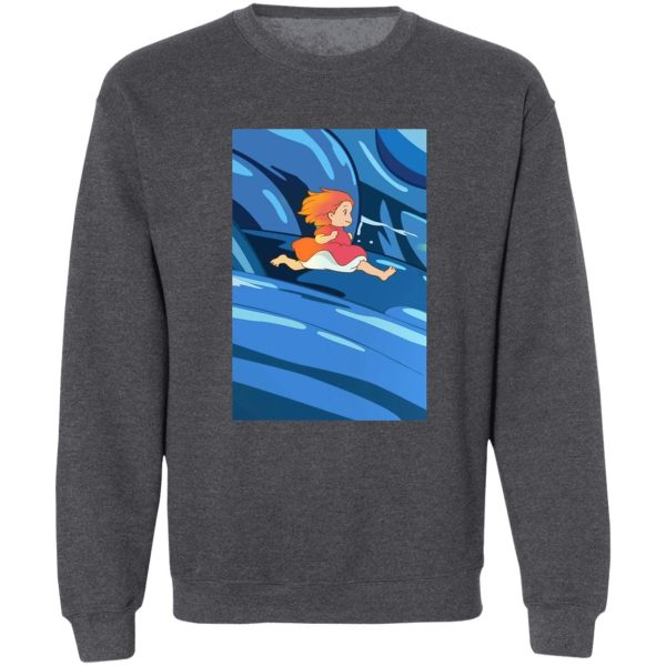 Ponya - Ponyo Upon the Sea Sweatshirt-Apparel, Ponya, ponyo, Sweatshirt