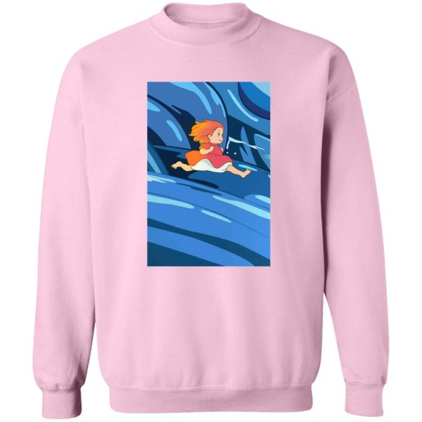 Ponya - Ponyo Upon the Sea Sweatshirt-Apparel, Ponya, ponyo, Sweatshirt