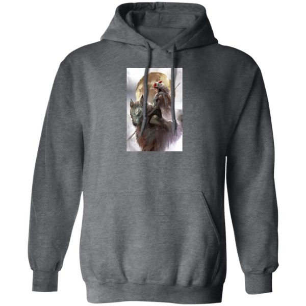 Princess Mononoke San - Princess Mononoke Watercolor Hoodie-Apparel, Hoodie, princess mononoke, Princess Mononoke San