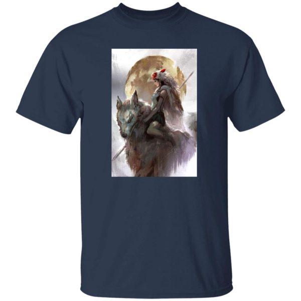 My Neighbor Totoro Movie - Princess Mononoke Watercolor T Shirt-Apparel, My Neighbor Totoro Movie, princess mononoke, Tshirt