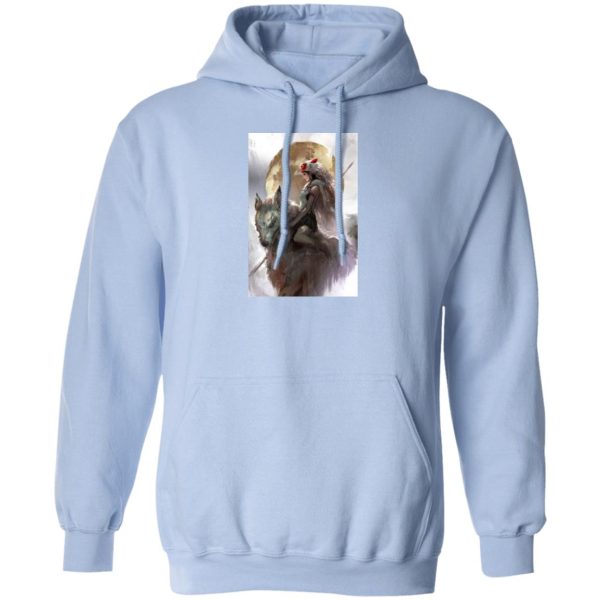 Princess Mononoke San - Princess Mononoke Watercolor Hoodie-Apparel, Hoodie, princess mononoke, Princess Mononoke San