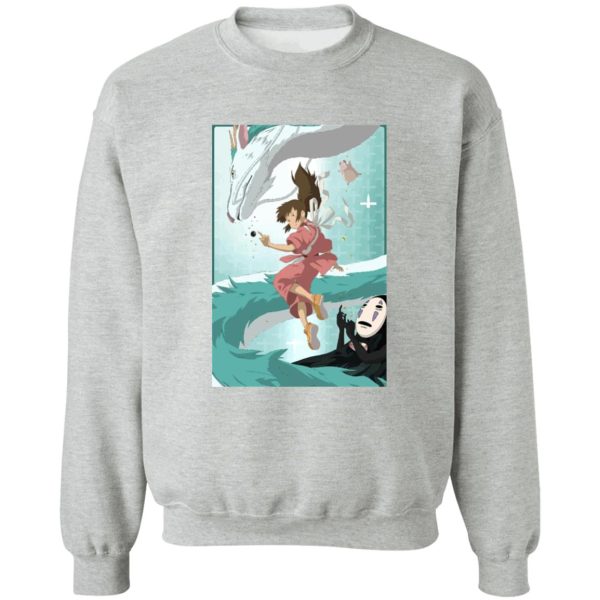 Spirited Away Movie - Spirited Away – Sen and Haku under Water Sweatshirt-Apparel, Spirited Away, Spirited Away Movie, Sweatshirt