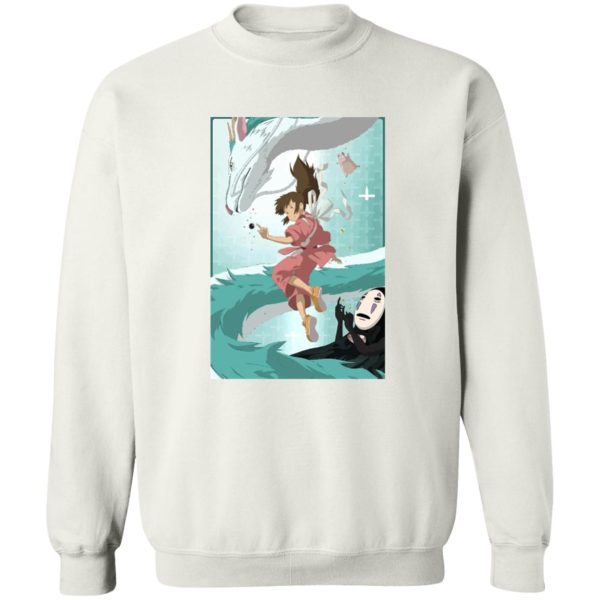 Spirited Away Movie - Spirited Away – Sen and Haku under Water Sweatshirt-Apparel, Spirited Away, Spirited Away Movie, Sweatshirt