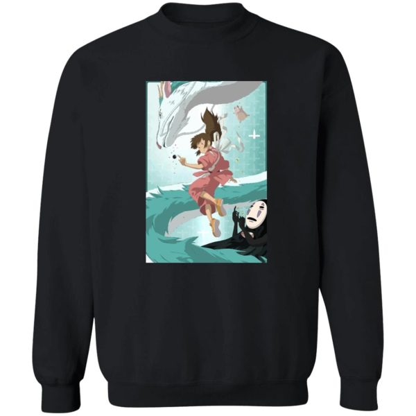 Spirited Away Movie - Spirited Away – Sen and Haku under Water Sweatshirt-Apparel, Spirited Away, Spirited Away Movie, Sweatshirt