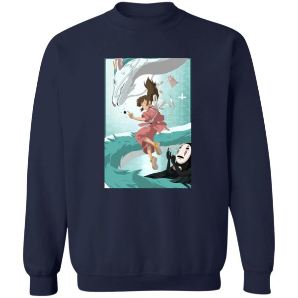 Spirited Away Movie - Spirited Away – Sen and Haku under Water Sweatshirt-Apparel, Spirited Away, Spirited Away Movie, Sweatshirt