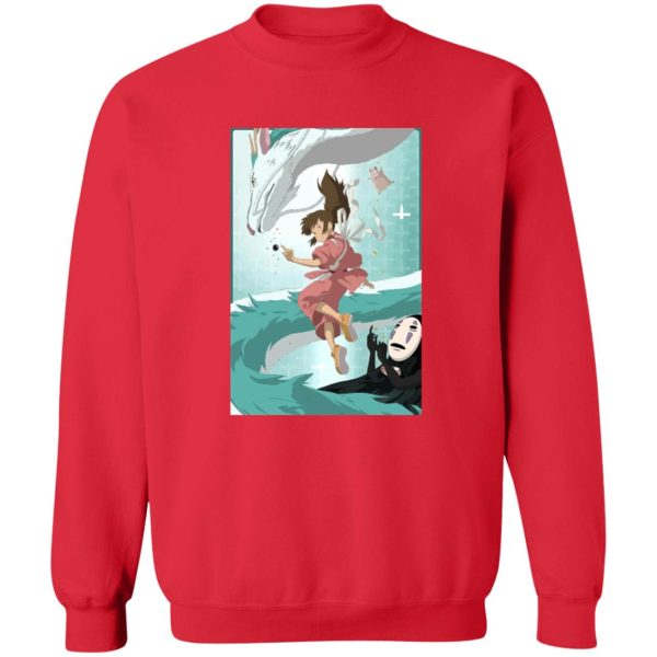 Spirited Away Movie - Spirited Away – Sen and Haku under Water Sweatshirt-Apparel, Spirited Away, Spirited Away Movie, Sweatshirt