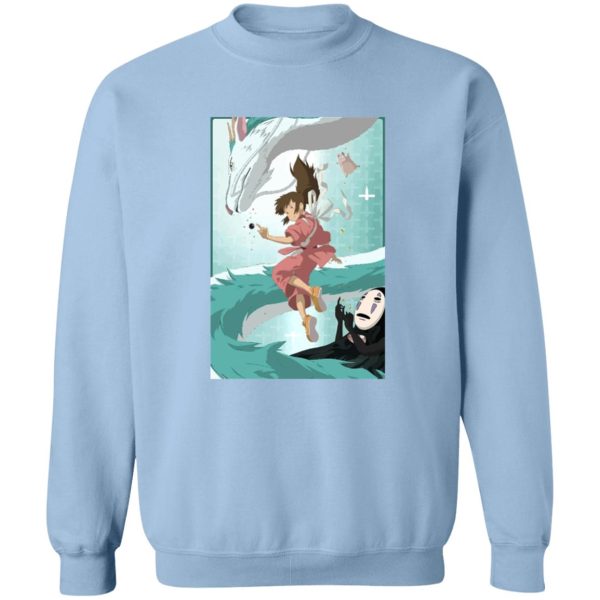 Spirited Away Movie - Spirited Away – Sen and Haku under Water Sweatshirt-Apparel, Spirited Away, Spirited Away Movie, Sweatshirt