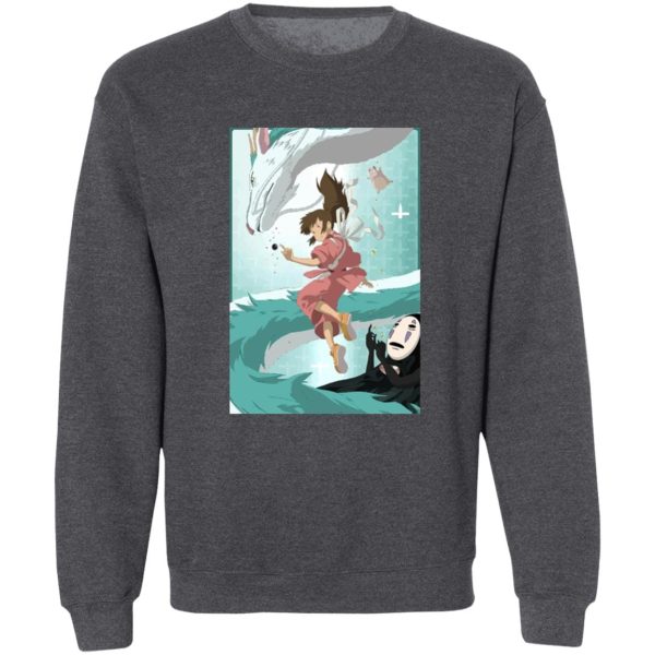 Spirited Away Movie - Spirited Away – Sen and Haku under Water Sweatshirt-Apparel, Spirited Away, Spirited Away Movie, Sweatshirt