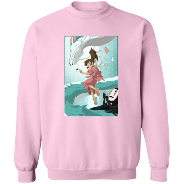 Spirited Away Movie - Spirited Away – Sen and Haku under Water Sweatshirt-Apparel, Spirited Away, Spirited Away Movie, Sweatshirt