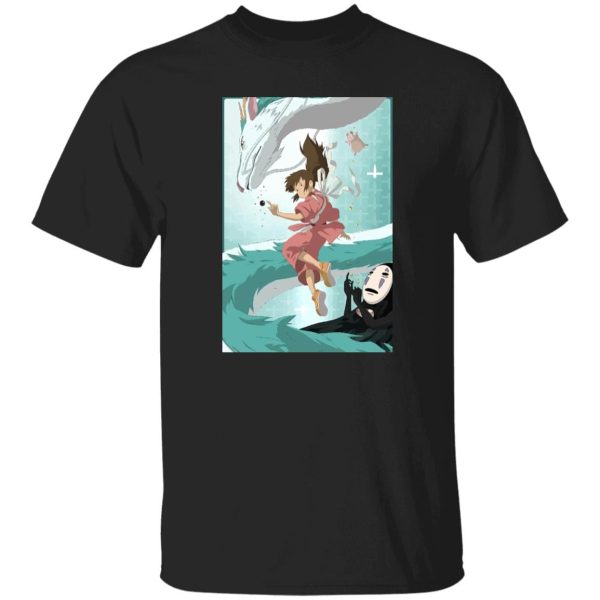 Haku Spirited Away - Spirited Away – Sen and Haku under Water T Shirt-Apparel, Haku Spirited Away, Spirited Away, Tshirt