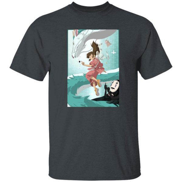 Haku Spirited Away - Spirited Away – Sen and Haku under Water T Shirt-Apparel, Haku Spirited Away, Spirited Away, Tshirt