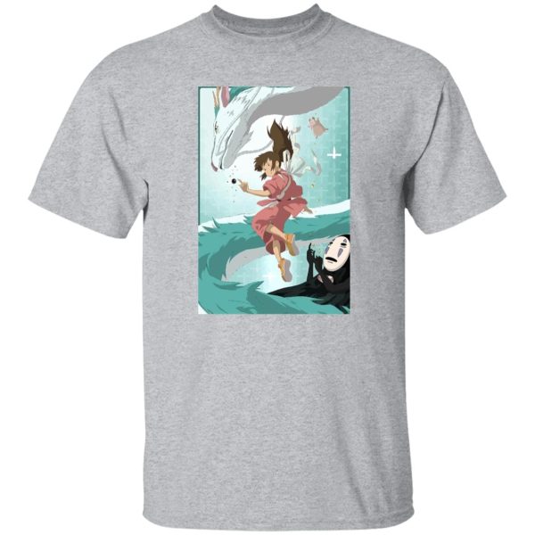 Haku Spirited Away - Spirited Away – Sen and Haku under Water T Shirt-Apparel, Haku Spirited Away, Spirited Away, Tshirt