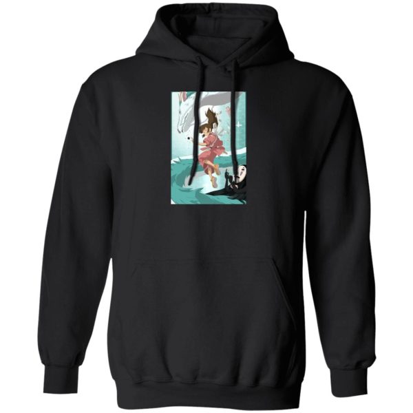 Spirited Away - Sen and Haku under Water Hoodie-Apparel, Hoodie, Spirited Away