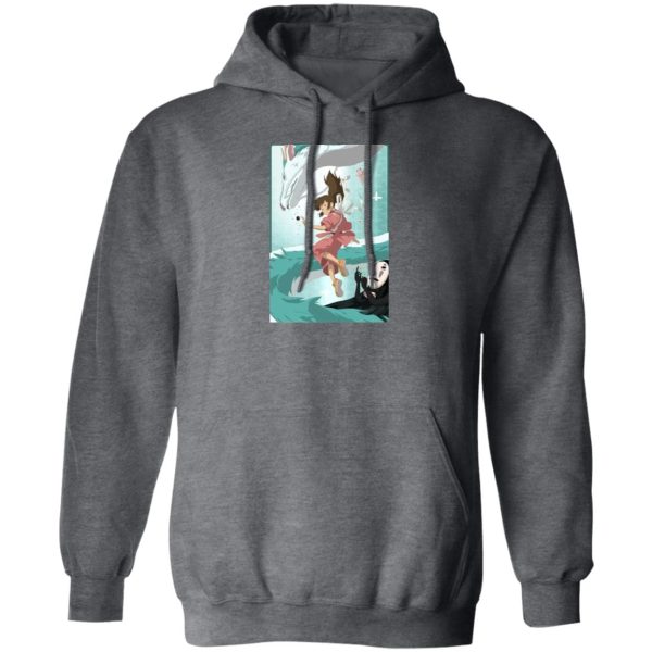 Spirited Away - Sen and Haku under Water Hoodie-Apparel, Hoodie, Spirited Away