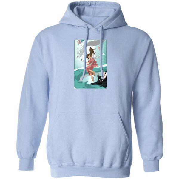 Spirited Away - Sen and Haku under Water Hoodie-Apparel, Hoodie, Spirited Away